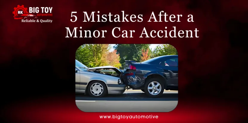 5 Mistakes After a Minor Car Accident